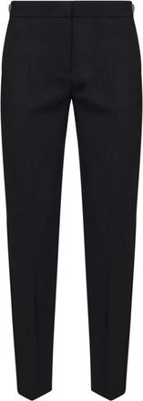 Max Mara Fuoco Broek - Dames - Straight fit broeken - Zwart - 2XS - Wol - Broeken