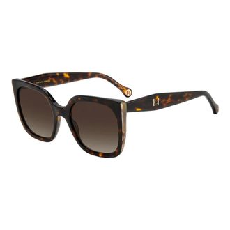 Carolina Herrera Sunglasses, female, Brown, Size: 54 MM Butterfly Sunglasses