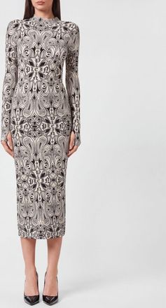 Philipp Plein Abito midi in jersey stampato