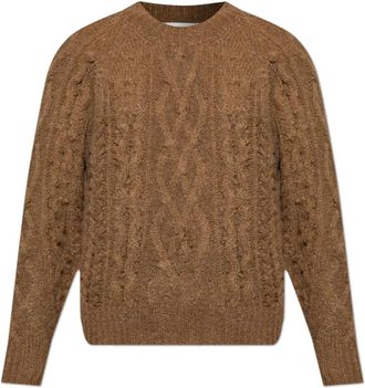 Isabel Marant Sweater Ysor - Dames - Ronde hals truien - Bruin - XS - Wol - Truien & Vesten