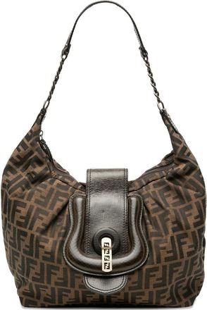 Fendi 2000-2010 Zucca Borsa B canvas tas - Bruin