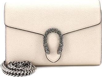 Gucci Dionysus Chain Wallet Leather with Embellished Detail Small crossbody bag - Neutrals