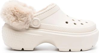 Crocs Klompen met plateauzool - Beige