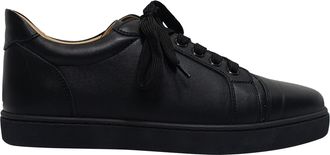 Christian Louboutin Pre-owned Womens Vieira Low-Top Sneakers in Black Calf Leather - Size 38.5 EU/IT