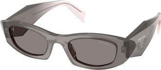 Prada PR B16SF Asian Fit 20F80Q Womens Sunglasses Grey Size 52