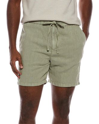John Varvatos Daryl Linen-Blend Drawstring Short