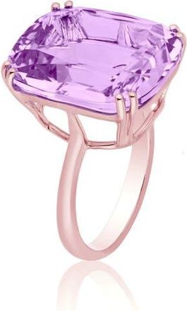 Goshwara Gossip Cushion Cut Cocktail Ring in Lavender Amethyst at Nordstrom, Size 7
