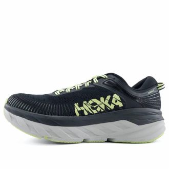 Hoka One One Mens Bondi 7 Sneakers - D In Blue Graphite/butterfly