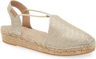Toni Pons Nerea Espadrille Flat in Platinum at Nordstrom, Size 7-7.5Us