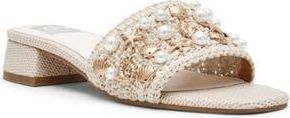 Dolce Vita Nillian Embellished Slide Sandal in Ivory at Nordstrom Rack, Size 7.5
