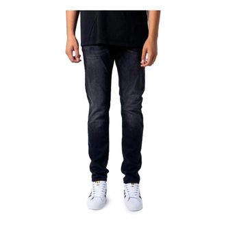 Jack & Jones Heren Straight Jeans - Heren - Regular Fit Jeans - Zwart - W32 L34 - Denim - Jeans