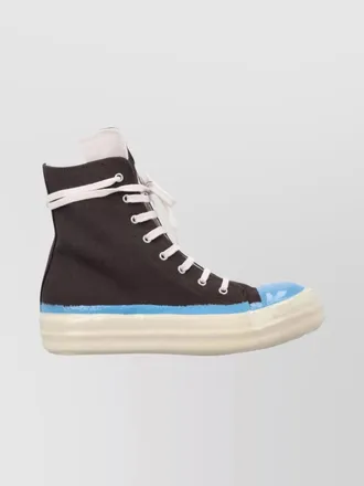 Rick Owens canvas high-top sneakers