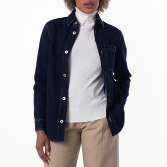 Burberry Regular Fit Long-Sleeved Denim Shirt, Brand Size 4 ( US Size 2 )