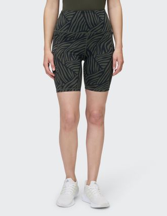 Venice Beach Trainingsshorts VENICE BEACH CAMELIA, Damen, Gr. XL (44), N-Gr, bunt (aop line art), Obermaterial: 75% Polyamid, 25% Elasthan, Hosen Trainingsshorts