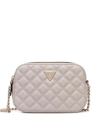 Guess Co quilted chain cross-body bag - women - Polyurethane - One Size - Neutrals