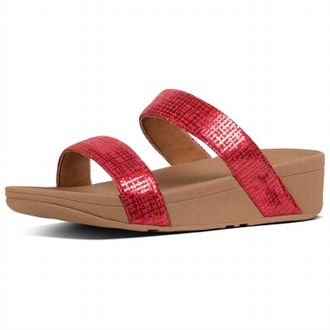 FitFlop Lottie Chainprint Slide In Adrenaline Red