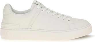 Balmain White B-Court Sneakers
