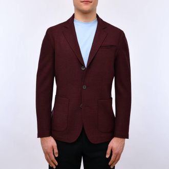 Emanuel Berg Mens Stretch Shirt Jacket In Maroon
