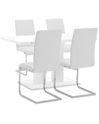 Armen Living Amanda 5Pc Rectangular Dining Set