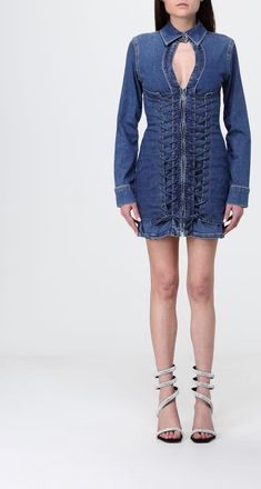Liu Jo Abito chemisier in denim di cotone
