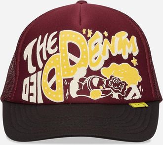 KAPITAL TH.D.D. Track Cap Burgundy / Black