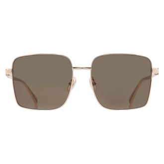 Ferragamo Green Square Ladies Sunglasses SF330S 752 57