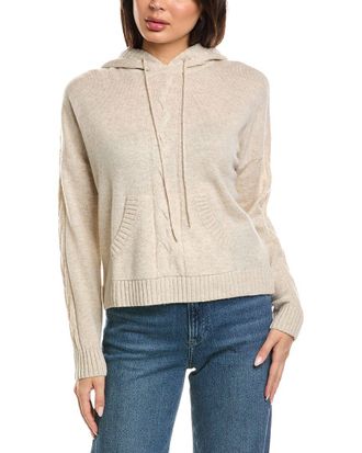 Brodie Lounge Cable Wool & Cashmere-Blend Hoodie