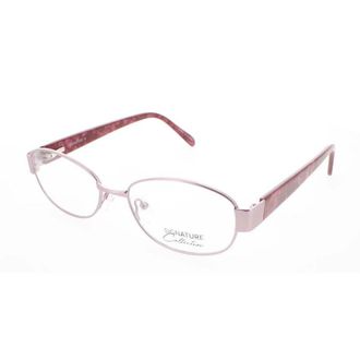 Signature Unisex Pink Rectangular Eyeglass Frames Pn110Pink53