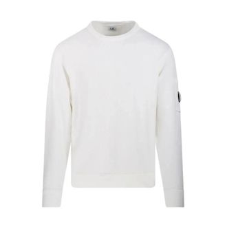 C.P. Company Sweatshirts, male, White, Size: XL Crewneck Sweatshirt