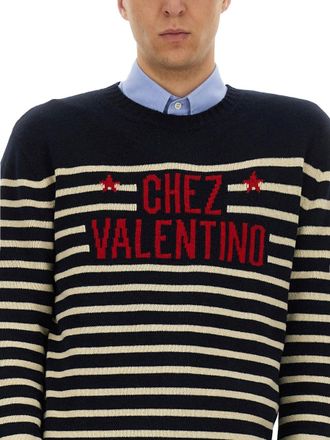 Valentino Virgin Wool Sweater - Blue