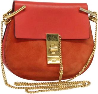 Chlo&eacute; Pre-owned Cross Body Bags, female, Red, Size: ONE SIZE Pre-owned Leather Shoulder Bag