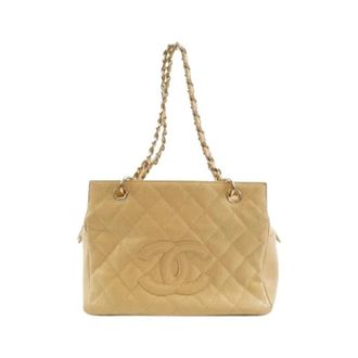 Chanel Pre-owned Shoulder Bags, female, Beige, Size: ONE SIZE Pre-owned Vintage Shoulder Bag