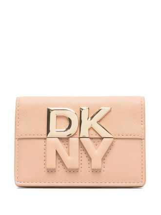 DKNY logo-plaque bi-fold wallet - Neutrals