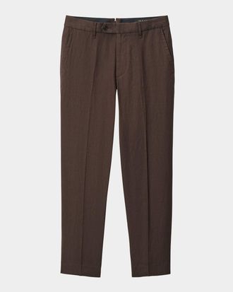 Rag & Bone Men & apos;s Evan Linen Straight Leg Trousers