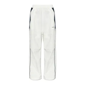Rhude Straight Trousers, male, White, Size: L Ramona Piping Track Pant