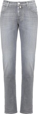 Jacob Cohen Nick Jeans - Heren - Slim Fit Jeans - Grijs - W36 - Katoen - Jeans