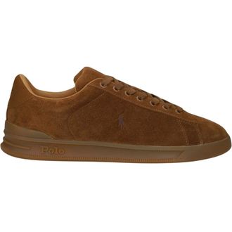 Polo Ralph Lauren HRT Court III Low Top Lace - Heren - Schoenen - Bruin - Maat: 45 EU Su&egrave;de