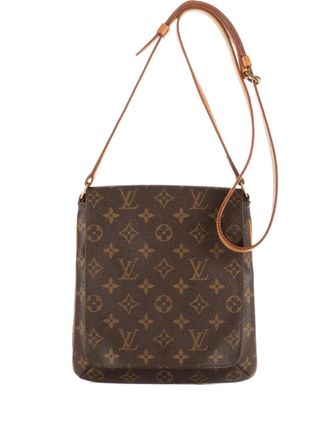 Louis Vuitton Monogram flap cross body bag - Brown