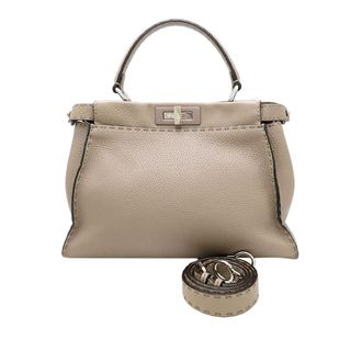 Fendi Pre-owned Fendi Medium Leather Selleria Peekaboo Iconic Satchel Ladies SDMSA3OC1DKEYO4J