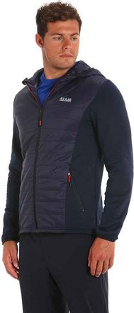 Slam Slam Active Hood Hybrid Full Zip Fleece XL