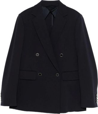 Max Mara Lerici Blazer - Dames - Blazers - Blauw - XL - Polyester - Jassen