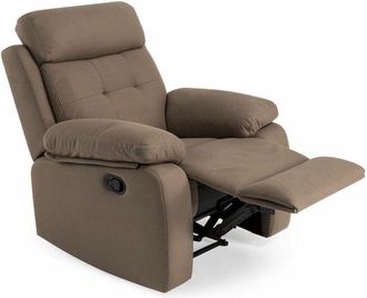 Home Heavenly Home Heavenly - Sillón Relax ADELA, butaca reclinable con palanca. Sillón Máxima comodidad. Color: Marrón