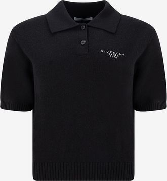 Givenchy Kurzärmeliges Strick-Polo aus edlem Material