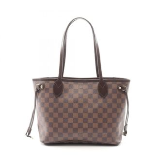 Louis Vuitton Brown Damier Canvas Coated Canvas Leather Handbag Tote Bag (Pre-Owned)