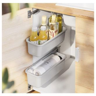 OEM 2 Pcs Coulissant Panier Armoire Organisateur Pour Cuisine Salle De Bains, Tiroirs Tiroirs Sous &Eacute;vier Placards Organisateurs Muraux Coulissants Paniers
