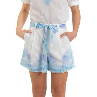 Kocca Short Shorts, female, White, Size: 2XS Cotton Shorts with Tie Belt