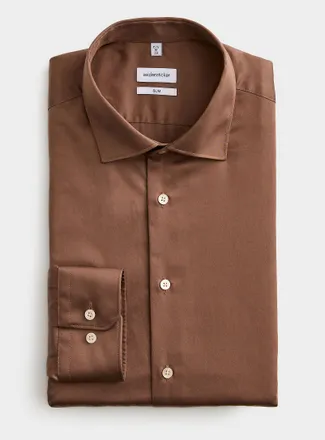 Seidensticker Mens Non-iron saT-Shirt Shirtn shirt Slim fit