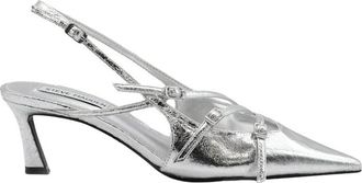 Steve Madden Liana Pump - Dames - Pumps - Grijs - 40 1/2 EU - Leer - Schoenen