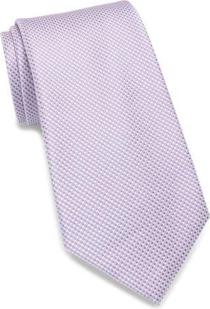 Calvin Klein Esme Solid Birds Eye Tie in Purple at Nordstrom Rack