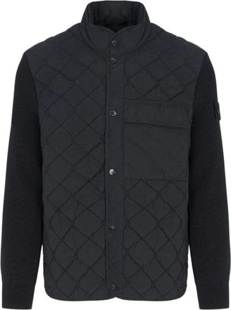 Stone Island Ghost Quilted Jacket - Heren - Zomerjassen - Zwart - L - Jassen
